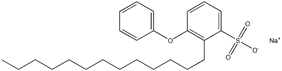 3-Phenoxy-2-tridecylbenzenesulfonic acid sodium salt 结构式