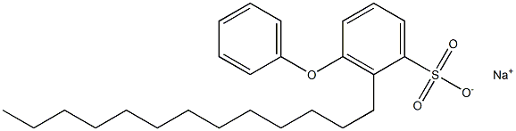 3-Phenoxy-2-tridecylbenzenesulfonic acid sodium salt,,结构式