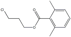 2,6-ジメチルベンゼンカルボン酸3-クロロプロピル 化学構造式