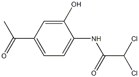 2-[(Dichloroacetyl)amino]-5-acetylphenol 结构式