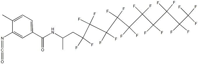 3-Isocyanato-4-methyl-N-[2-(henicosafluorodecyl)-1-methylethyl]benzamide Structure