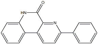 3-Phenylbenzo[f][1,7]naphthyridin-5(6H)-one 结构式