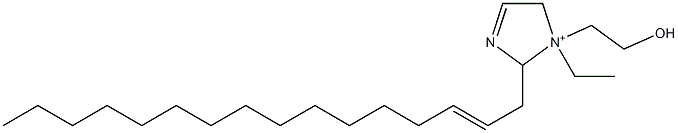 1-Ethyl-2-(2-hexadecenyl)-1-(2-hydroxyethyl)-3-imidazoline-1-ium Structure