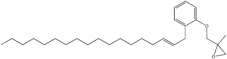 2-(2-Octadecenyl)phenyl 2-methylglycidyl ether Structure