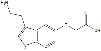 [[3-(2-Aminoethyl)-1H-indol-5-yl]oxy]acetic acid Structure