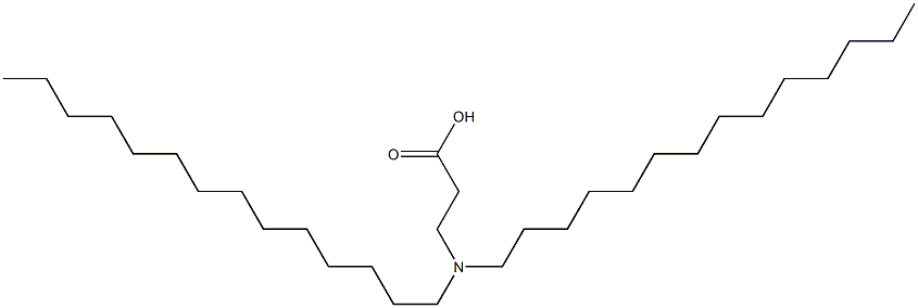3-(Ditetradecylamino)propanoic acid,,结构式