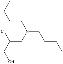 2-クロロ-3-ジブチルアミノ-1-プロパノール 化学構造式