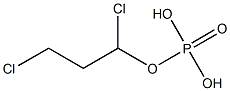 Phosphoric acid dihydrogen (1,3-dichloropropyl) ester Structure
