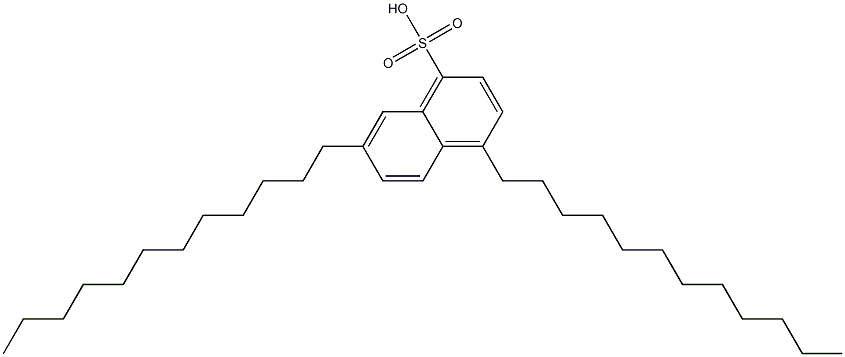 4,7-Didodecyl-1-naphthalenesulfonic acid,,结构式