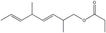 Propionic acid 2,5-dimethyl-3,6-octadienyl ester Structure