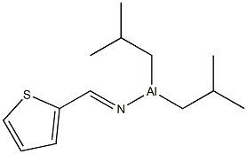 Diisobutyl(2-thienylmethyleneamino)aluminum Structure