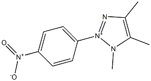 1,4,5-Trimethyl-2-(p-nitrophenyl)-1H-1,2,3-triazol-2-ium Structure