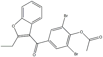  3-(3,5-Dibromo-4-acetoxybenzoyl)-2-ethylbenzofuran