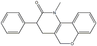 1,3,4,5-Tetrahydro-1-methyl-3-phenyl-2H-[1]benzopyrano[4,3-b]pyridin-2-one Structure