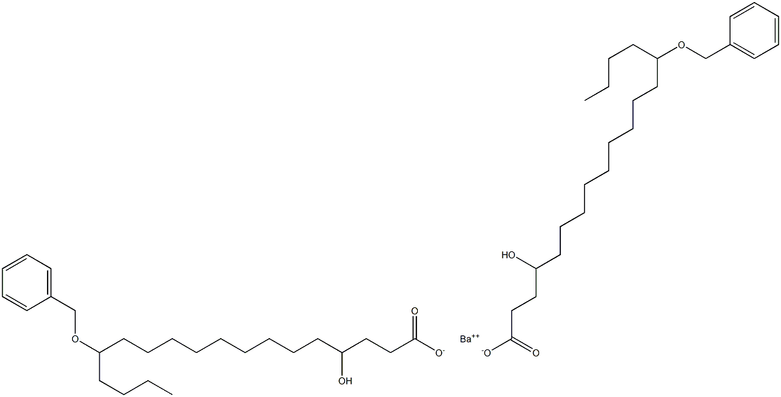 Bis(14-benzyloxy-4-hydroxystearic acid)barium salt Struktur