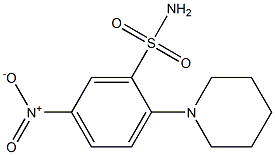 2-(1-Piperidinyl)-5-nitrobenzenesulfonamide,,结构式