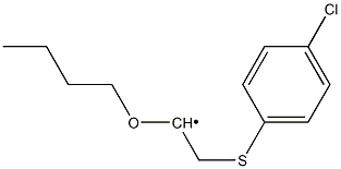 2-[(4-Chlorophenyl)thio]-1-butoxyethyl radical,,结构式