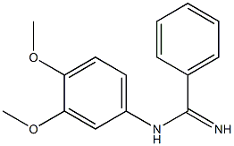 N-(3,4-Dimethoxyphenyl)benzamidine 结构式