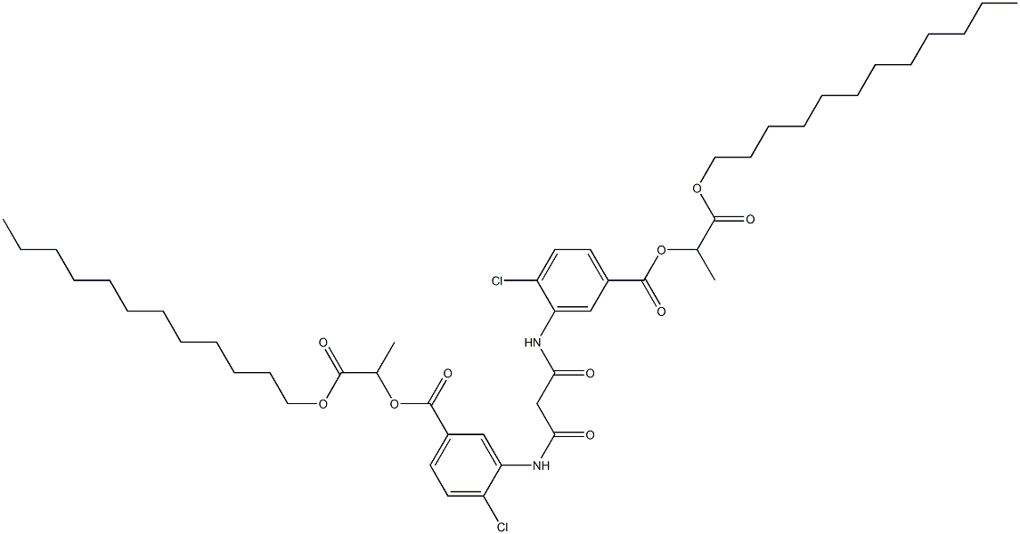  4,4'-Dichloro-[3,3'-methylenebis(carbonylimino)dibenzoic acid]bis(1-dodecyloxycarbonylethyl) ester