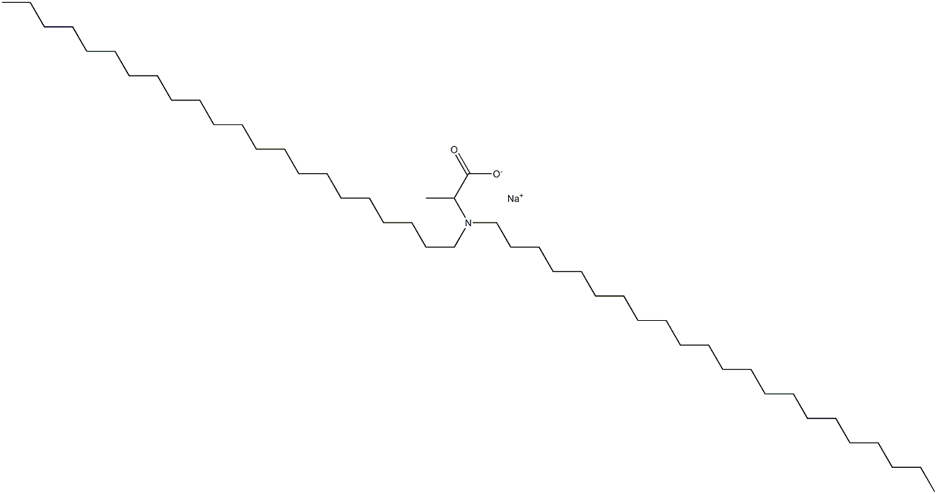 2-(Didocosylamino)propanoic acid sodium salt Structure