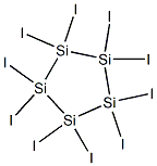 Decaiodo-1,2,3,4,5-pentasilacyclopentane,,结构式