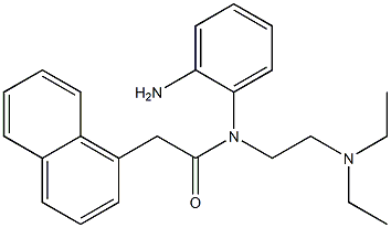 N-(2-Aminophenyl)-N-[2-(diethylamino)ethyl]-1-naphthaleneacetamide 结构式