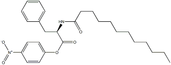 N-ドデカノイル-D-Phe-ONp 化学構造式