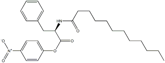 N-Dodecanoyl-D-phenylalanine p-nitrophenyl ester Struktur