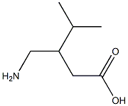 3-Isopropyl-4-aminobutyric acid Structure