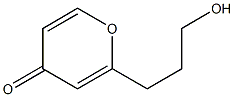 2-(3-Hydroxypropyl)-4H-pyran-4-one,,结构式