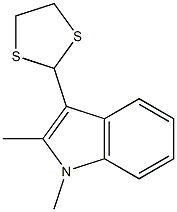 1,2-Dimethyl-3-(1,3-dithiolan-2-yl)-1H-indole