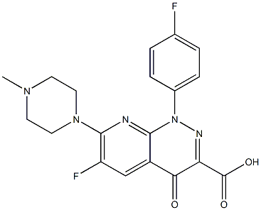 6-Fluoro-1-(4-fluorophenyl)-7-(4-methylpiperazino)-1,4-dihydro-4-oxopyrido[2,3-c]pyridazine-3-carboxylic acid