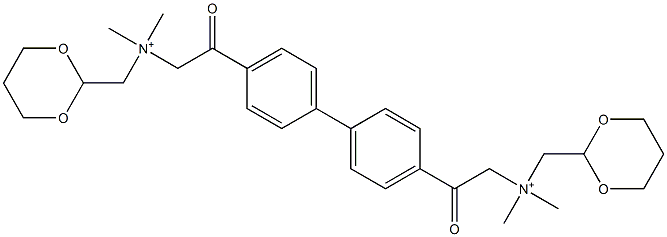  N,N'-[[1,1'-Biphenyl-4,4'-diyl]bis(2-oxo-2,1-ethanediyl)]bis(N,N-dimethyl-1,3-dioxane-2-methanaminium)