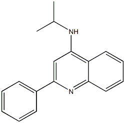 4-Isopropylamino-2-phenylquinoline Struktur