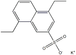 4,8-ジエチル-2-ナフタレンスルホン酸カリウム 化学構造式