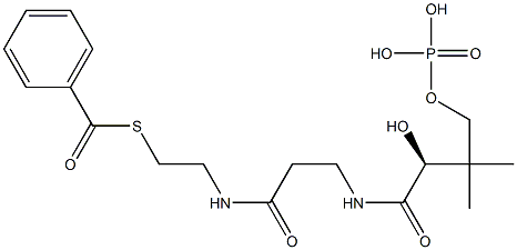  [S,(-)]-2-Hydroxy-4-phosphonooxy-N-[2-[(2-benzoylthioethyl)carbamoyl]ethyl]-3,3-dimethylbutyramide