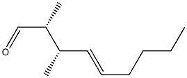 (2R,3S,4E)-2,3-ジメチル-4-ノネン-1-アール 化学構造式