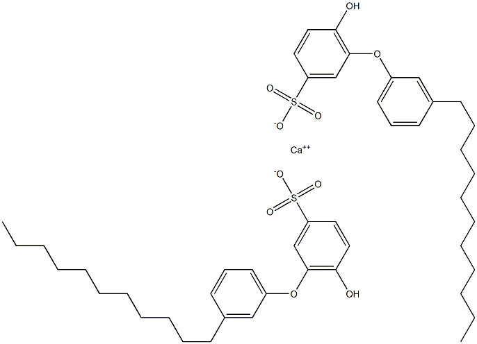 Bis(6-hydroxy-3'-undecyl[oxybisbenzene]-3-sulfonic acid)calcium salt Structure