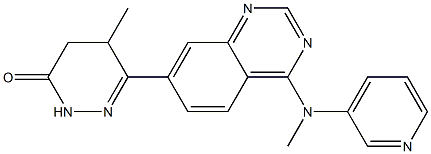 4,5-Dihydro-5-methyl-6-[4-(3-pyridylmethylamino)quinazolin-7-yl]pyridazin-3(2H)-one