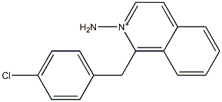 2-Amino-1-(4-chlorobenzyl)isoquinolinium Struktur