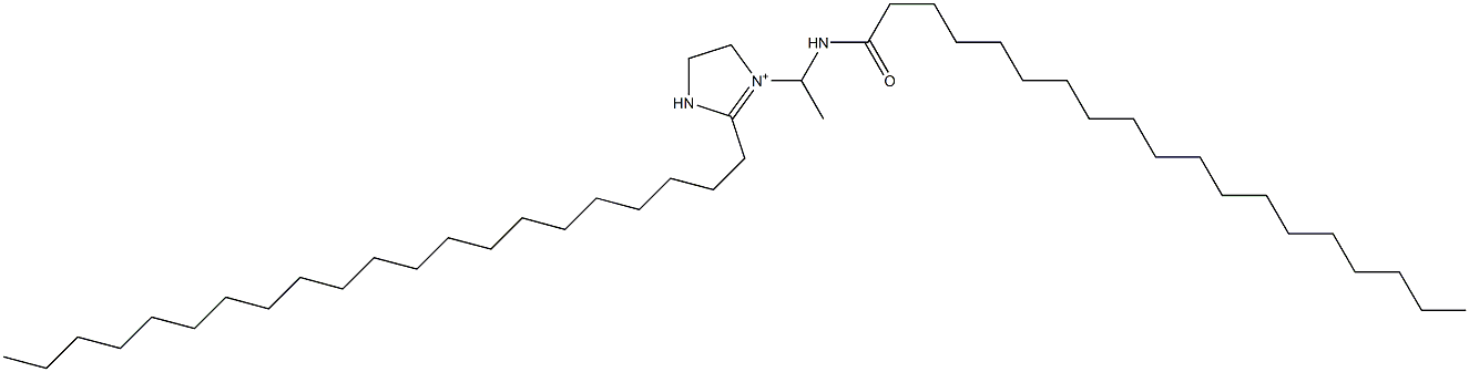 2-ヘニコシル-1-[1-(ノナデカノイルアミノ)エチル]-1-イミダゾリン-1-イウム 化学構造式
