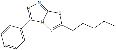 6-Pentyl-3-(4-pyridinyl)-1,2,4-triazolo[3,4-b][1,3,4]thiadiazole