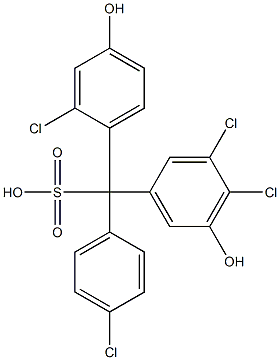 (4-Chlorophenyl)(2-chloro-4-hydroxyphenyl)(3,4-dichloro-5-hydroxyphenyl)methanesulfonic acid