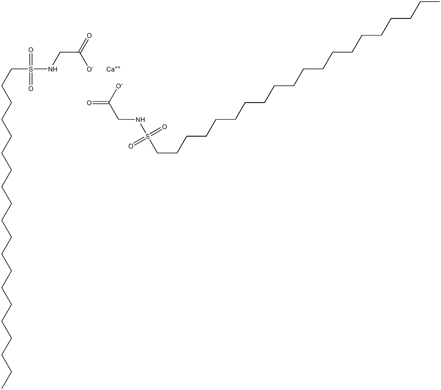 Bis(N-icosylsulfonylglycine)calcium salt Structure