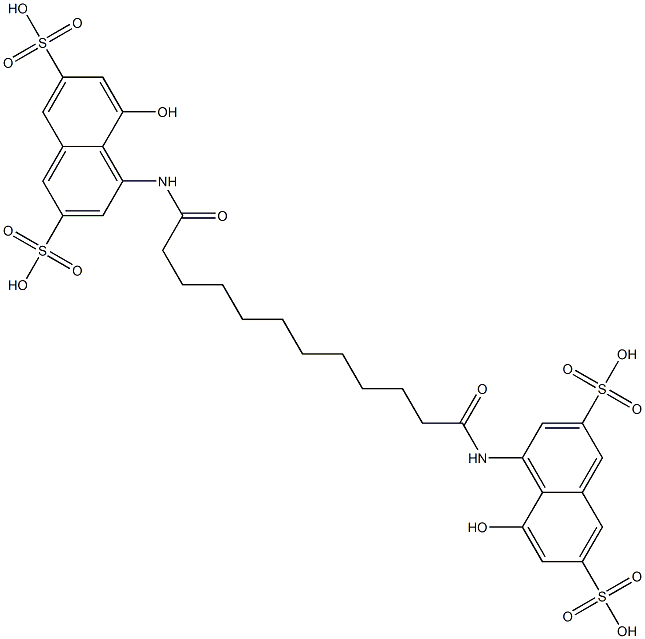 4,4'-[1,12-Dioxododecane-1,12-diylbis(imino)]bis(5-hydroxynaphthalene-2,7-disulfonic acid)|