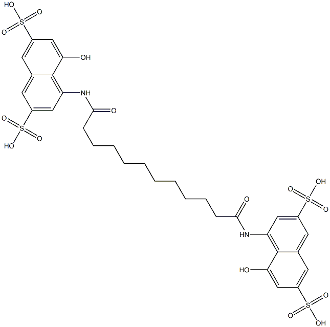  4,4'-[1,12-Dioxododecane-1,12-diylbis(imino)]bis(5-hydroxynaphthalene-2,7-disulfonic acid)