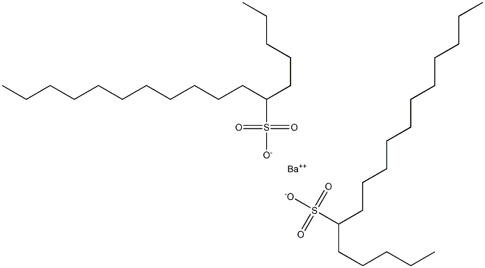 Bis(heptadecane-6-sulfonic acid)barium salt,,结构式