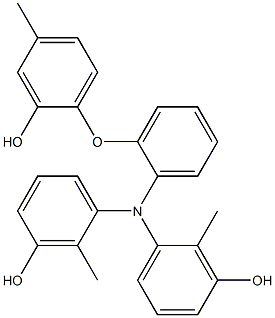 N,N-Bis(3-hydroxy-2-methylphenyl)-2-(2-hydroxy-4-methylphenoxy)benzenamine Structure