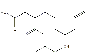 2-(6-Octenyl)succinic acid hydrogen 1-(2-hydroxy-1-methylethyl) ester 结构式