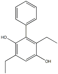 2-Phenyl-3,6-diethylbenzene-1,4-diol Structure